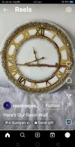 resin clock