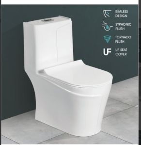 700mmx370mmX750mm One Piece Closet Toilet