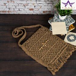 Rectangular Jute Sling Bag