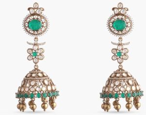 URMILA MOISSANITE SILVER JHUMKIS