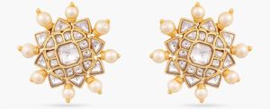 VIIRYA JADAU PEARL SILVER STUDS