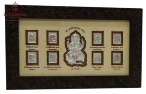 999 Silver Shri Ashtavinayak Frame