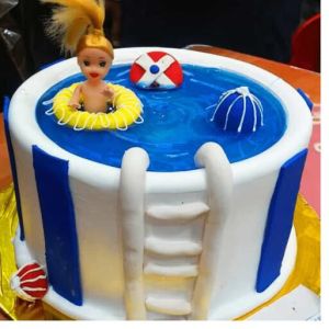 Swimming Party Designer Cake