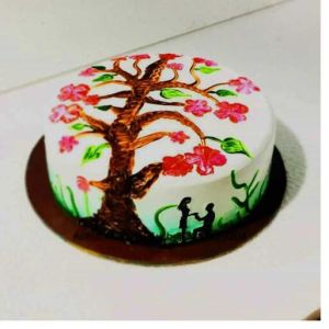 Tree Designer Couple Cake