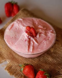 Strawberry Matho (milk sweets)