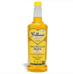 Yellow Heart Cold pressed yellow mustard oil (1 Liter)