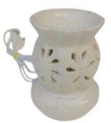 white whale ancient matki shape electric ceramic aroma burner