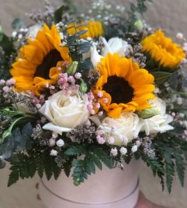 the yellow romance flower bouquet