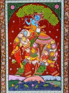 lord krishna Patachitra Painting