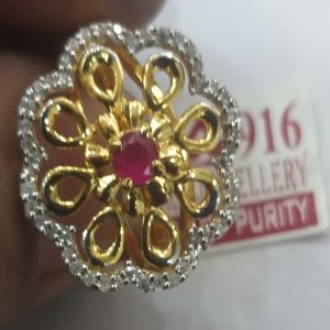 Ladies Diamond Gold Ring