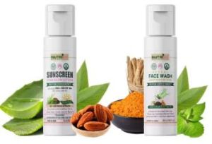 Herbal face wash (25ml) and Sunscreen SPF 30 (25ml) combo