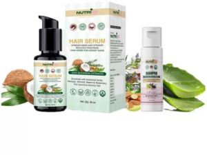 Herbal shampoo (25ml) and Hair serum (50ml) combo