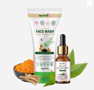 Nutribs Face care combo Herbal face wash and Face serum