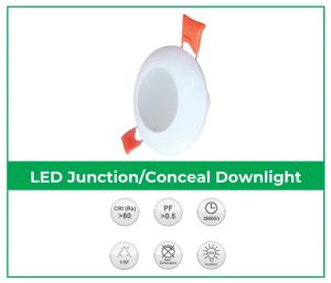 indoor outdoor led junction conceal downlight