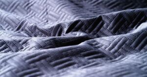 BORDER FABRIC QUILTED VELVET