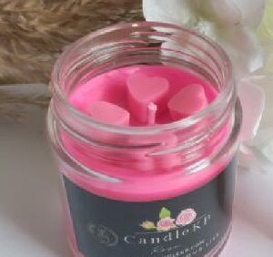 Luxury rose scented jar candles- Round Jar