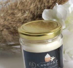 Premium Exotic vanilla scented jar candles-Round Jar