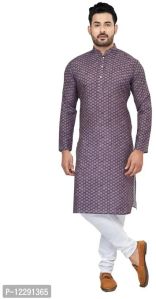 Purple Ethnic Mens Wear Kurta Pajama