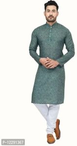 Sea Green Ethnic Mens Wear Kurta Pajama