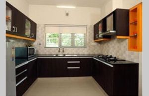 U-Shaped Domestic Kitchen