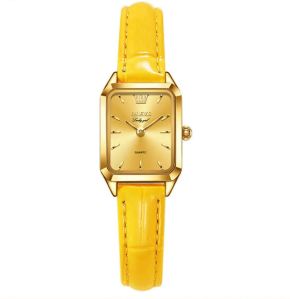 Yellow Thistletwit Leather Watch