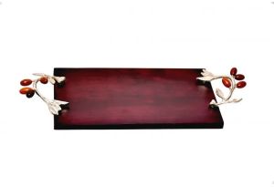 Wine Wooden Olive Design Serving Tray