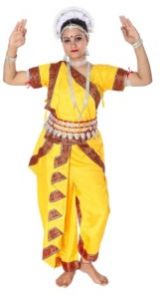 Odissi Dance Fancy Dress Costume for Girls