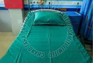 Green Hospital Bed Sheet