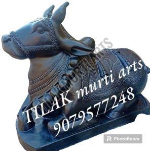 polished marble nandi statue