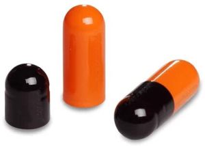 Orange-Black Empty Hard Gelatin Capsules