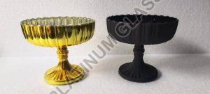 Glass Decorative Bowl with Stand