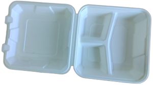 8 Inch 3CP Clamshell Takeaway Box