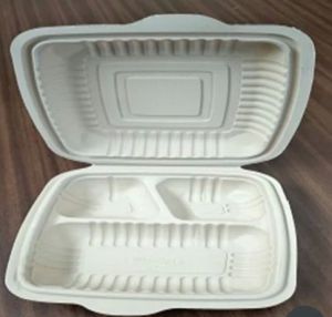 9x6 Inch 3CP Rectangle Clamshell Takeaway Box