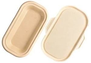 Bagasse Rectangle Container with Lid