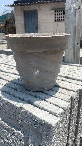 cement flower pots