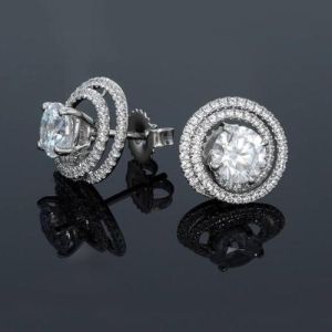 white gold lab grown diamond studs