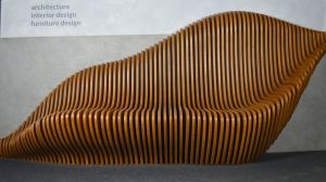 Fluid Form Wooden Lounger