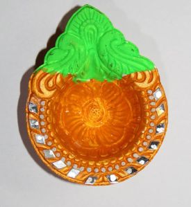 7 Inch Clay Decorative Diya