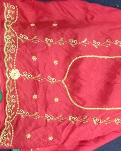 Pure Khaddi Georgette Upada Janglaw Saree