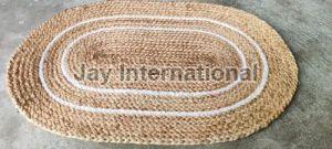 Oval Shape Jute Door Mat