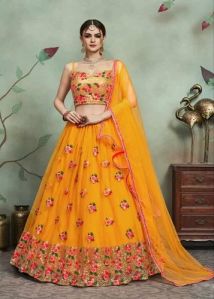 Soft Net Party Wear Lehenga