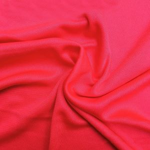 Plain Polyester Red Fabric