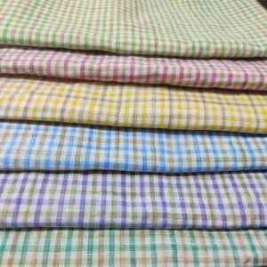 Polyester Check Print Fabric