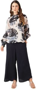 Ladies Monstera Breeze Linen Top