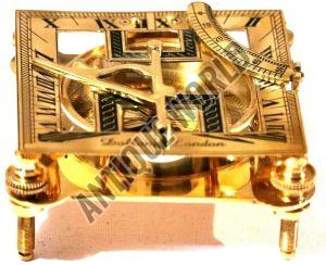 Sundial Nautical Donald London Brass Compass