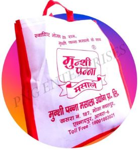 Munshi Panna Masale Red Non Woven Carry Bag