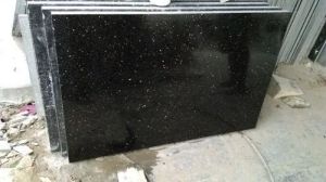 Polished Black Granite Slab