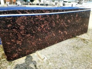 Polished Brown Granite Slab