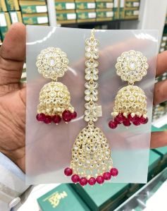 Earrings Maang Tikka Set