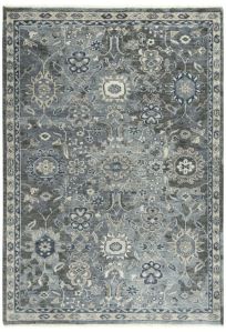 Geometric Hand Knotted Rug